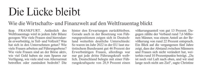 Baker McKenzie GER (@bakermcger) on Twitter photo Heute in <a href="/FAZ_Finanzen/">FAZ Finanzen</a>: Die Lücke bleibt - wie die Wirtschafts- und Finanzwelt auf den #Weltfrauentag blickt #Lohnlücke #GenderPayGap #Diversität #GenderEquality #Diversity #InternationalWomensDay <a href="/IlkaKopplin/">Ilka Kopplin</a> Heute in <a href="/FAZ_Finanzen/">FAZ Finanzen</a>: Die Lücke bleibt - wie die Wirtschafts- und Finanzwelt auf den #Weltfrauentag blickt #Lohnlücke #GenderPayGap #Diversität #GenderEquality #Diversity #InternationalWomensDay <a href="/IlkaKopplin/">Ilka Kopplin</a>