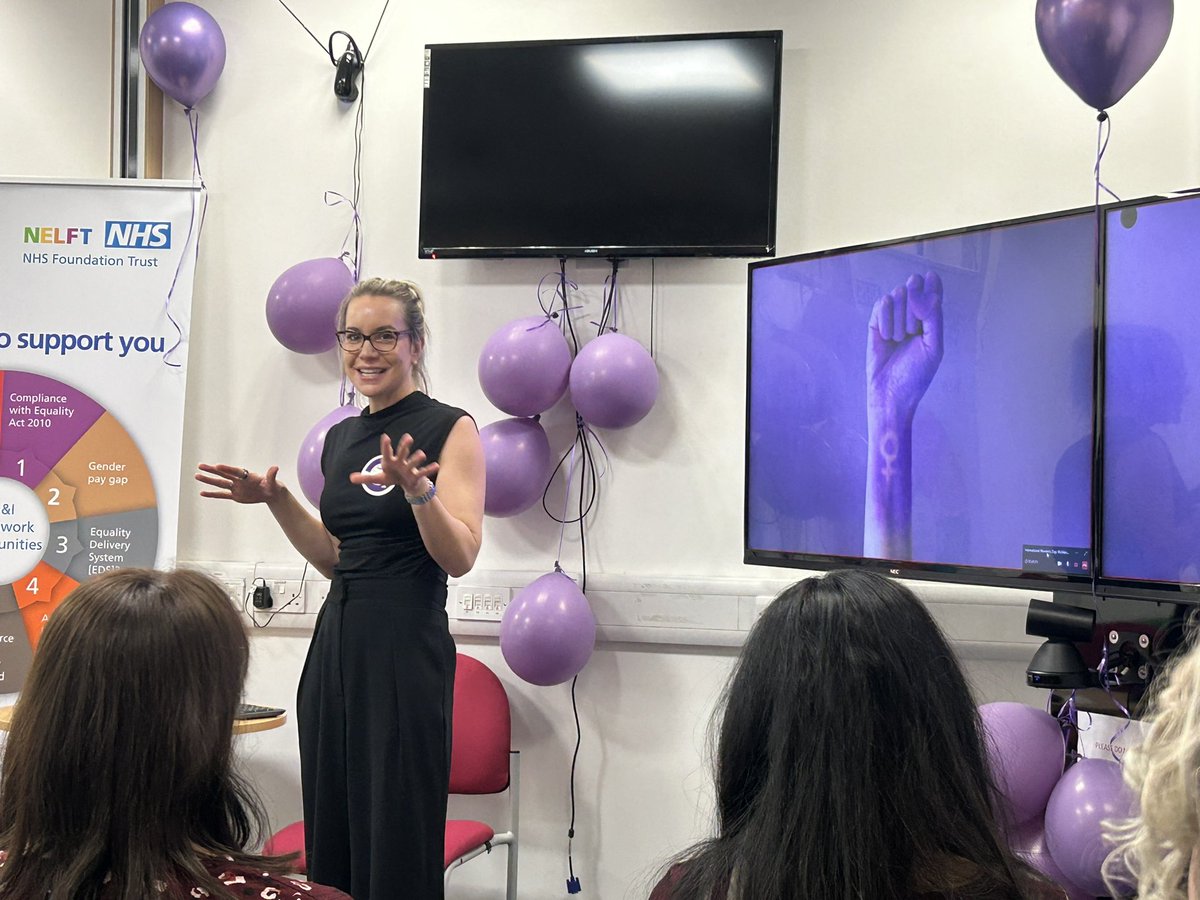 Listening to the amazing Claire-Louise Knox from @seeherthrive talk about equality for women in the workplace #InternationalWomansDay #InspireInclusion
