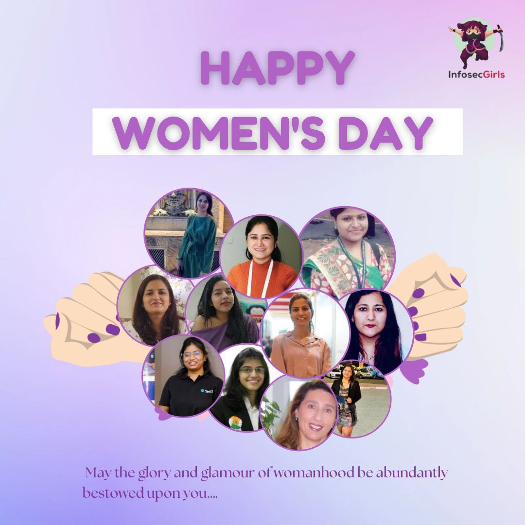 Wishing you all a very Happy Women’s day

#womenincybersecurity #internationalwomensday2024 #happywomensday #womenday  #womenempowerment #womeninbusiness #womenentrepreneur #womenfinance #womenbusinessowners #internationalwomensday #cybersecurity #technology #security #Womenday