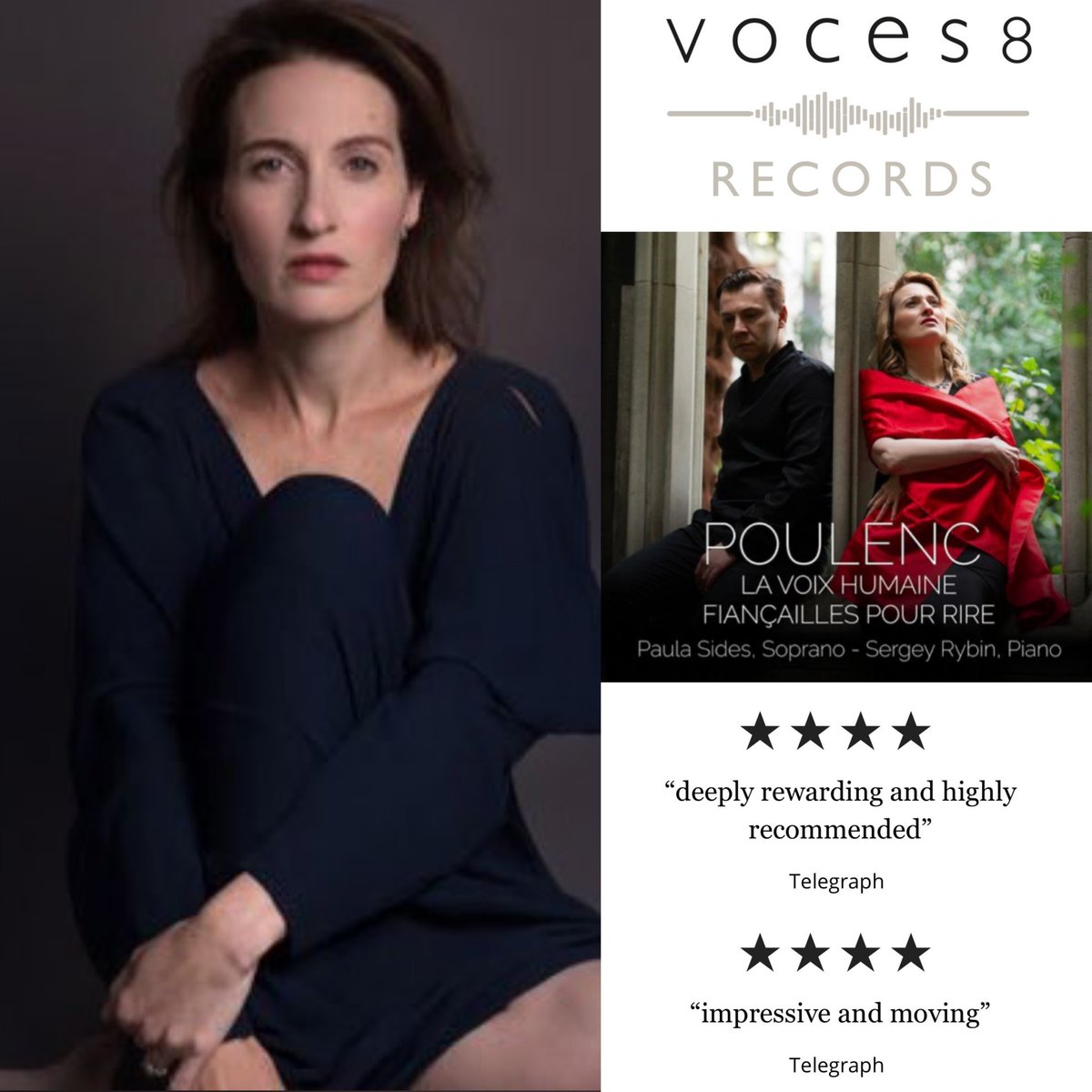 What better way to celebrate International Women's Day than with the CD launch of soprano @sidesp1 and pianist Sergey Rybin - this promises to be an unforgettable evening! @v8_foundation #VOCES8Records