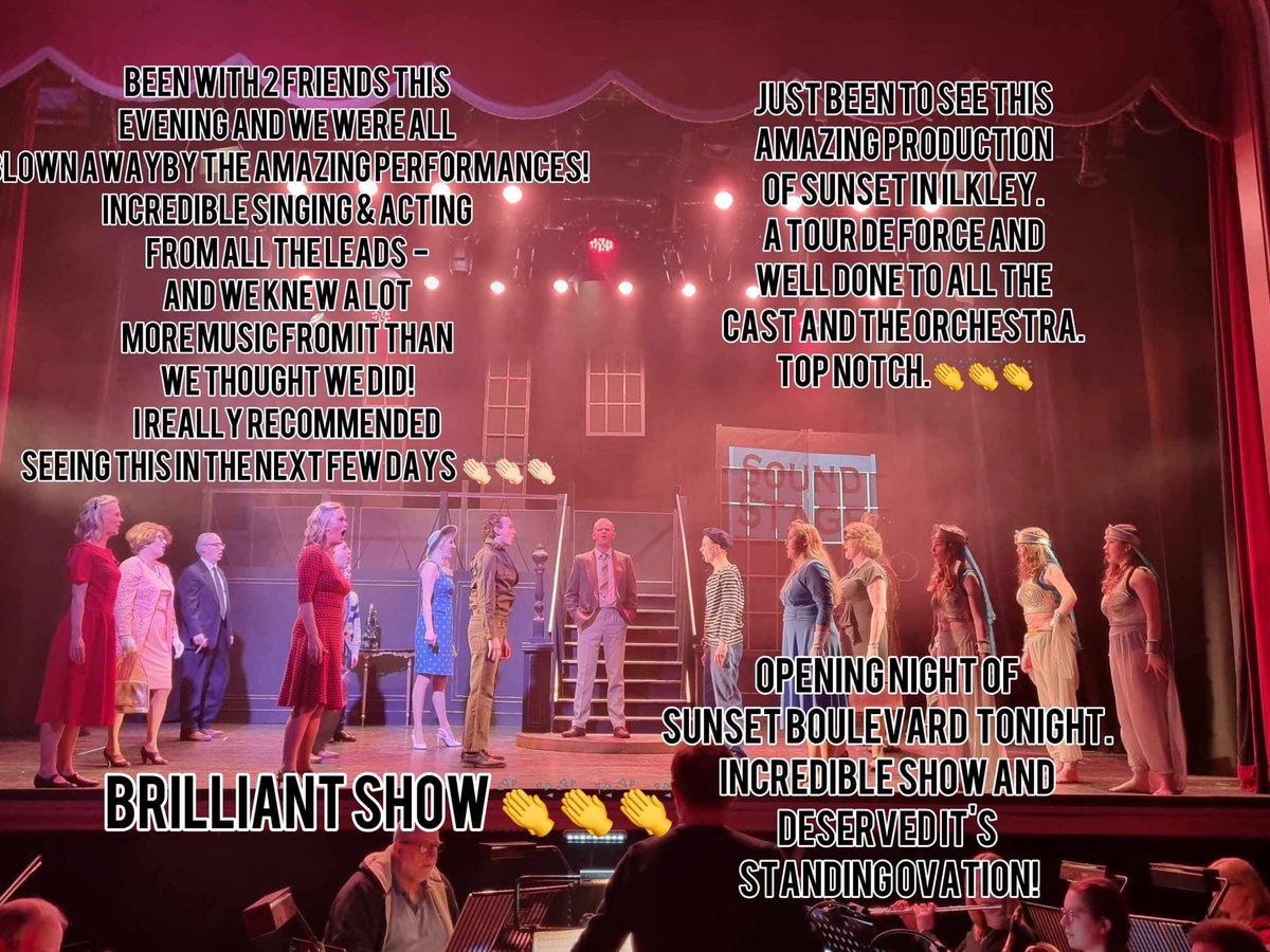 I’m really looking forward to seeing <a href="/Ilkley_Operatic/">Ilkley Musical Theatre Society</a>’s #SunsetBoulevard tonight at Ilkley’s King’s Hall &amp; Winter Gardens 😊
🎭 🎶 ✨ 🎭 🎶 ✨ 🎭 🎶 ✨ 🎭 🎶
The Society recently celebrated its Centenary! We’re so fortunate to have such fab #CommunityTheatre on our doorstep… ☺️