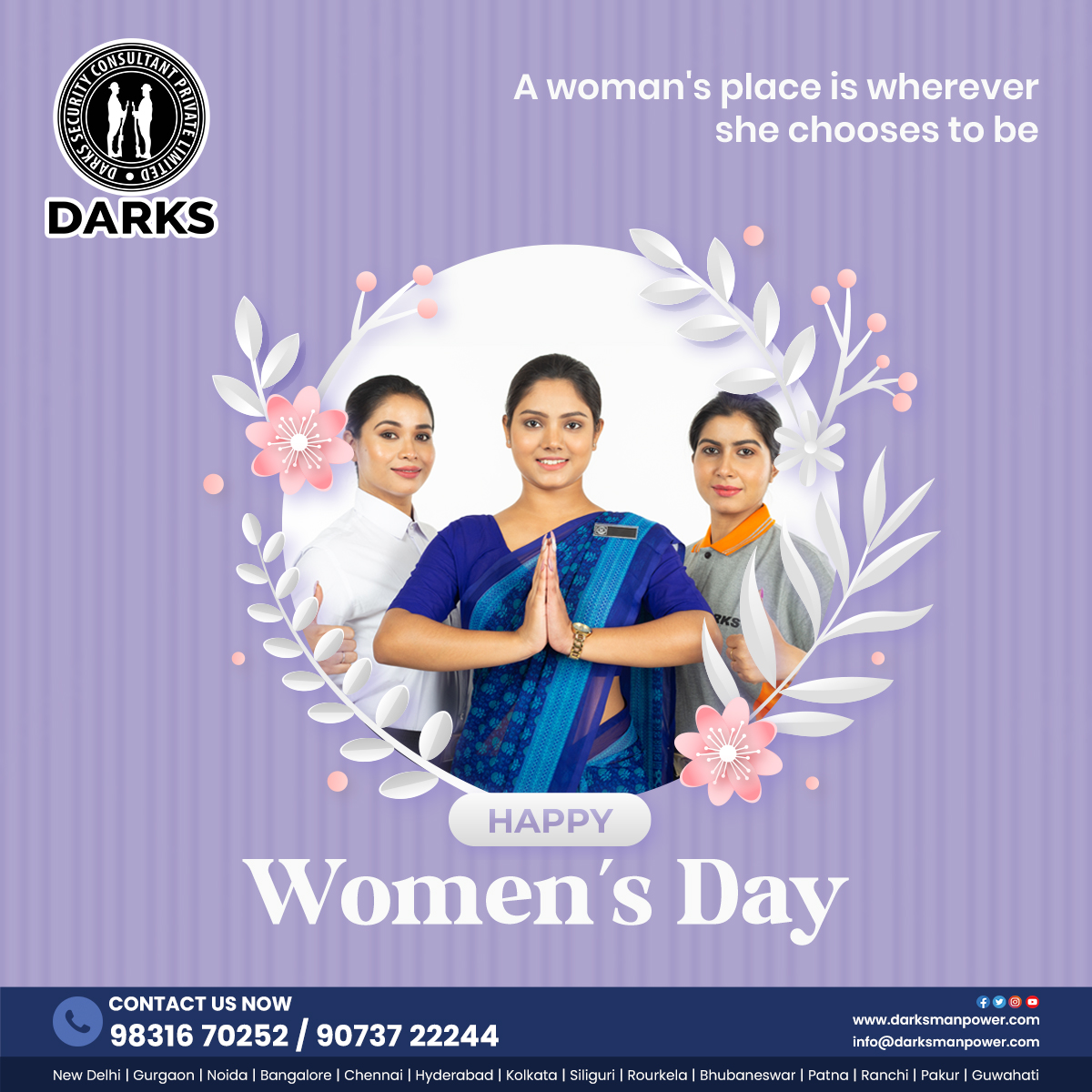 Promoting the Shakti, the divine power which protects and nourishes all the beings from adversities. Happy Women's Day from Darks Manpower.

#WomensDay2024 #happywomensday❤️ #women #womensupportingwomen #HappyWomensMonth #darksmanpower