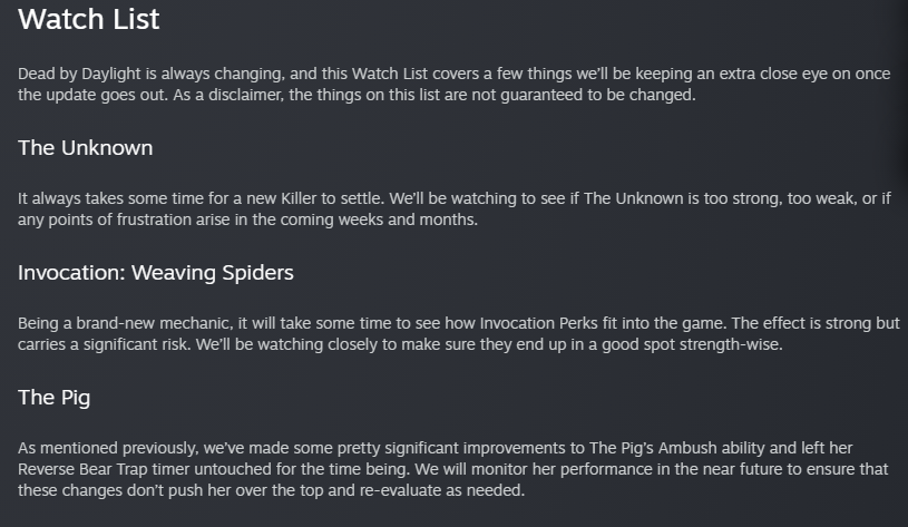 JusticeForBoops's tweet photo. We got the buff, but the DbD FBI is still breathing down our neck. God forbid pig breaks into C tier. That would be the end of the trials as we know it. https://t.co/JHVedgw6CB