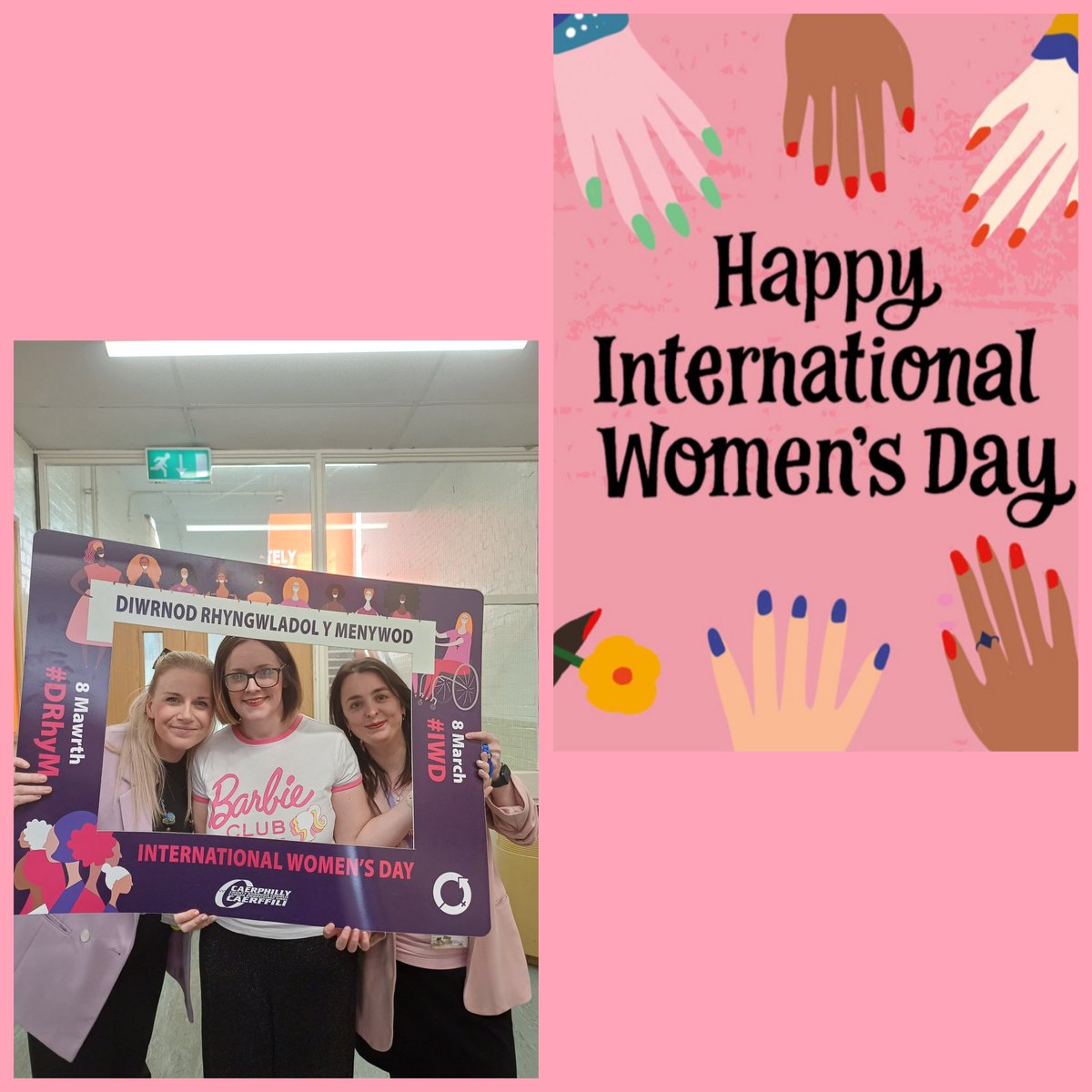 Happy International women's day from team English. GIRL POWER! <a href="/APHeolddu/">Miss Price</a> <a href="/HeoldduEnglish/">Mrs Wilkinson 💙💛</a> 🩷