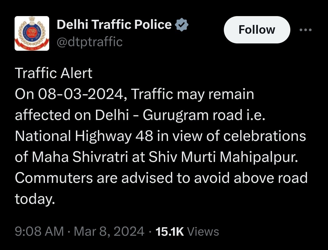 And what message is Delhii police giving here, Mr 'Sin'ha?
