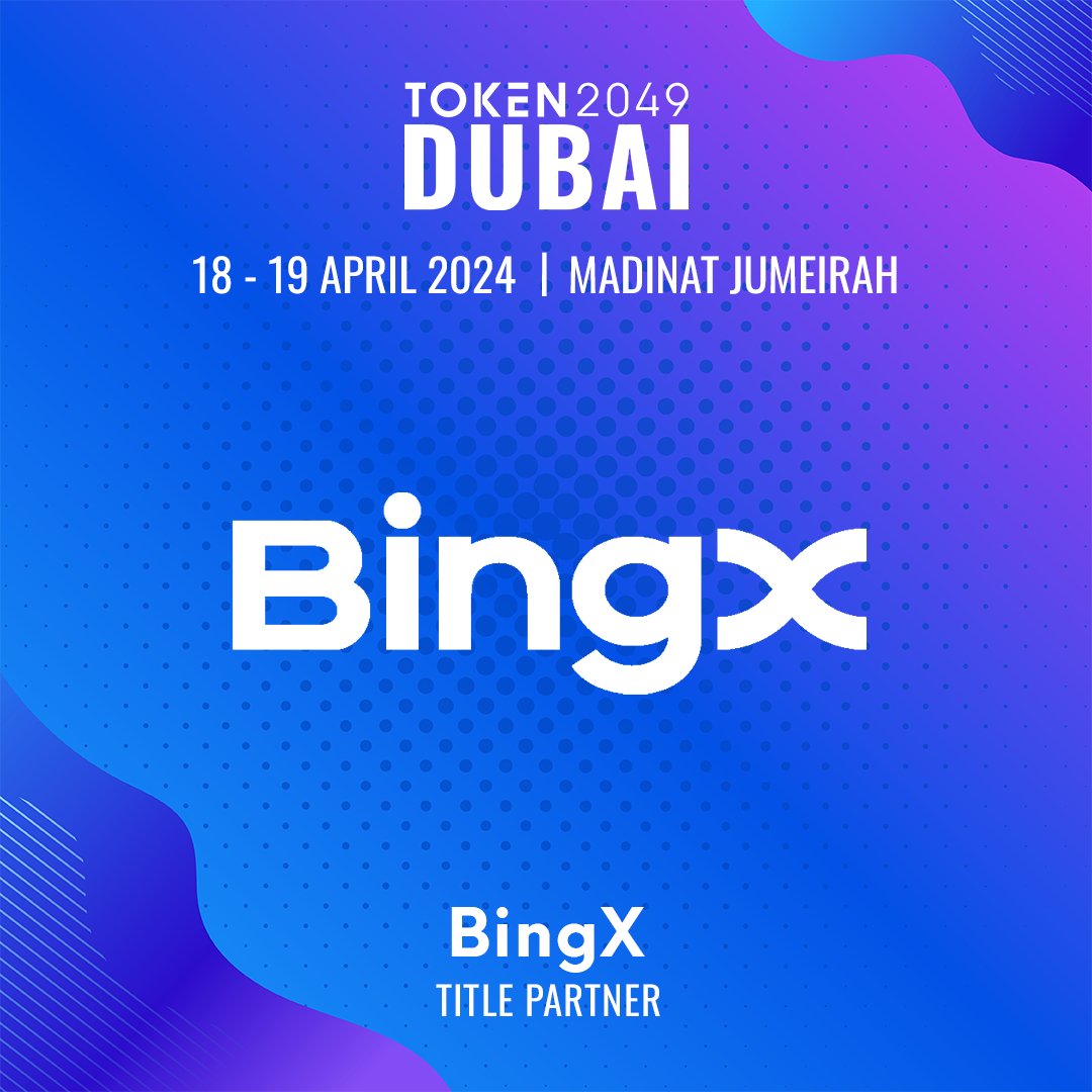 Meet @BingXOfficial, Title Partner at #TOKEN2049 Dubai. BingX is a leading  crypto exchange that offers diversified products and services tailored to  all levels of users, from spot trading to asset management. Learn