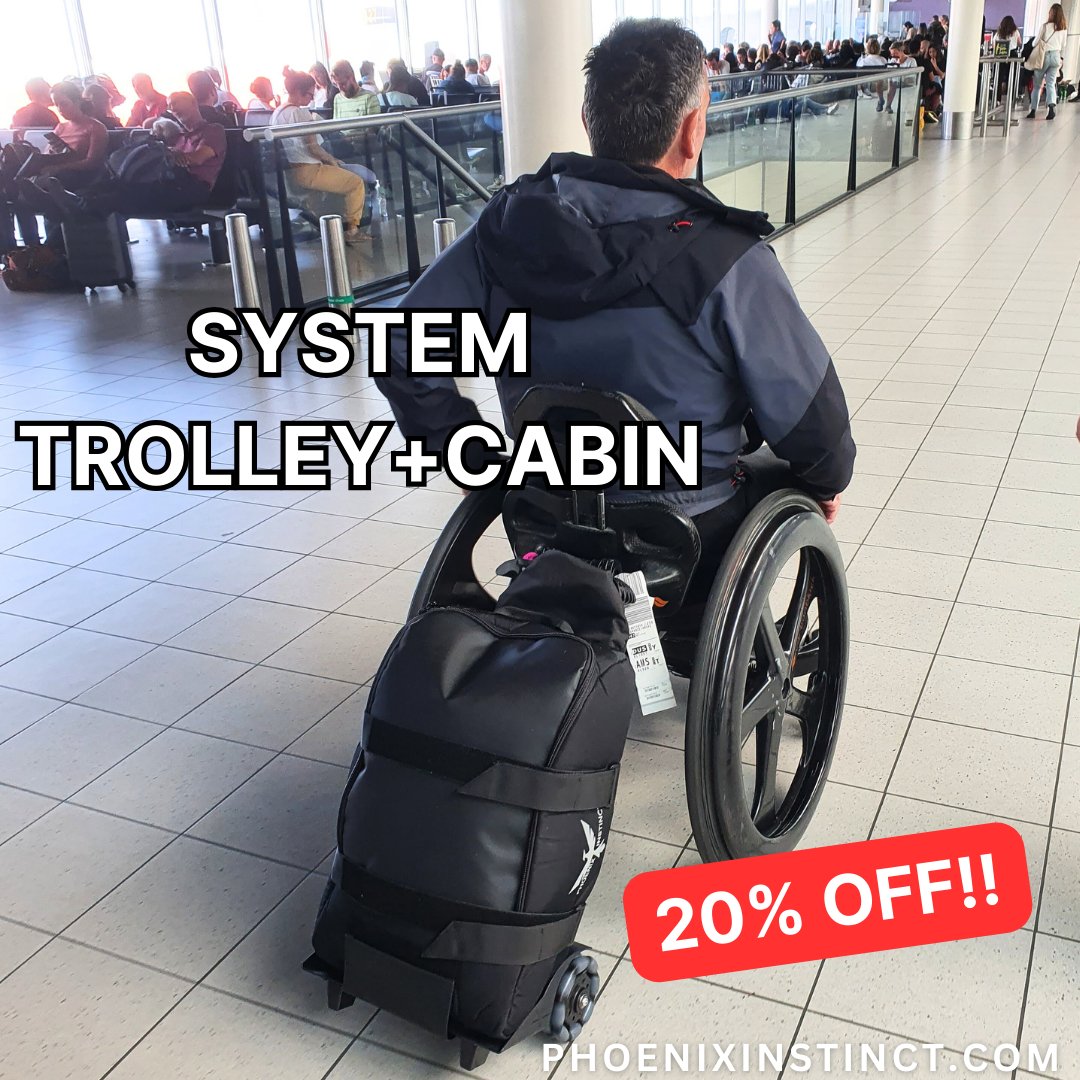 ‼️SOLD OUT‼️

All in One Compacts are completely sold out on our website! Dont panic!! If you are looking for some cabin luggage that attaches to your wheelchair - the Phoenix System Trolley + Cabin bag is still available!

Save 20% on System bags at phoenixinstinct.com