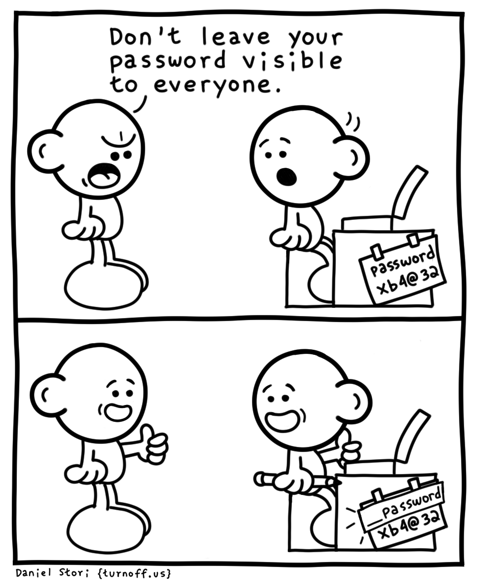 keep your password private
#python #devhumor