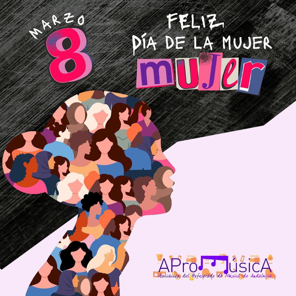 Feliz día de la Mujer!! 💜 Los y las docentes de #edmusical debemos visibilizar a todas las #mujeres que han contribuido en los distintos ámbitos de la #música 🎶💜 #intérpretes #compositoras #productoras #directoras #DJs #técnicasdesonido #DiaDeLaMujer #8M #mujeresenlamúsica