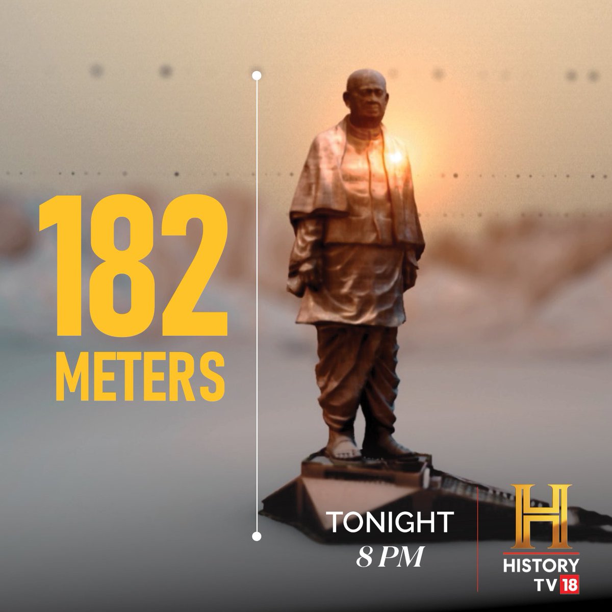 HISTORYTV18's tweet photo. Gujarat’s Ekta Nagar, is the site for the #WorldsTallestStatue. Watch its untold story in @AanandLRai’s new documentary presented by superstar @AkshayKumar #Tonight at 8pm on HistoryTV18.
#StatueOfUnityOnHistoryTV18
#EktaKaPrateek #WorldsTallestStatue
@narendramodi @tourismgoi @souindia @gujarattourism @ignca_delhi @cypplofficial @ramvanjisutar @udit_ias