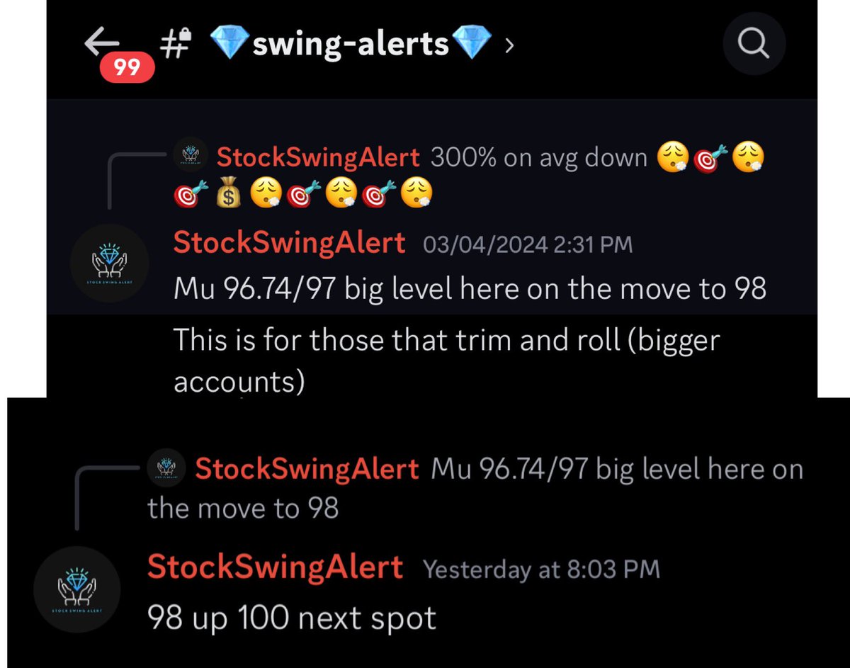 StockSwingAlert's tweet photo. $MU now over $100 exactly as predicted from $81๐ฎ๐ฏ๐ฐ
Yโall probably didnโt make a note of this upcoming #AI conference along with the $NVDA divvy this week though ๐ฅฒ๐ญ
I did ๐ https://t.co/oZswuBnRsv