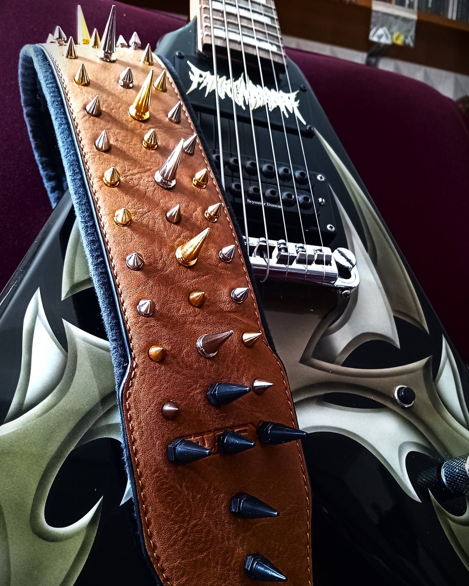 📷𝐌𝖆𝖉𝖊 𝖇𝖞 𝖒𝖊📷
© Frostmorner
#frostmorner #guitar #electricguitar #bcrich #daddariostrings #seymourduncan #metal #metalhead #blackeneddeathmetal #deathmetal #guitarstrap #guitarstraps #spikes #spikedguitarstrap