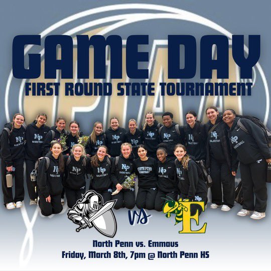It’s Game Day!! 1st Round of States begins tonight at 7pm! Come on out to NP and cheer us on as we face Emmaus HS! Tickets will only be sold online! piaa.org/sports/tickets…