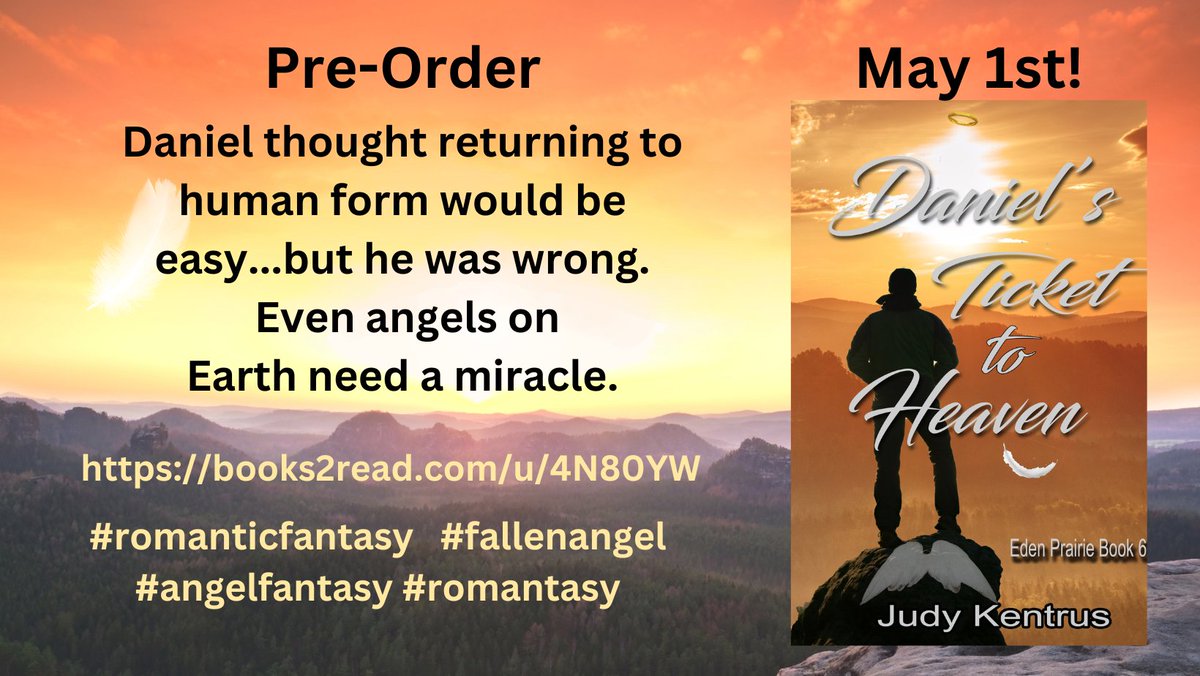 KentrusJud9762's tweet photo. Daniel died by mistake. Now he's being sent back to Earth to write a wrong. https://t.co/ODhUxLoMbG
#romanticfantasy #fantasy #suspense #edenprairieseries #fallenangel
#angelfantasy #romantasy #booktok #fyp #foryoupage https://t.co/TFBj1lhLro