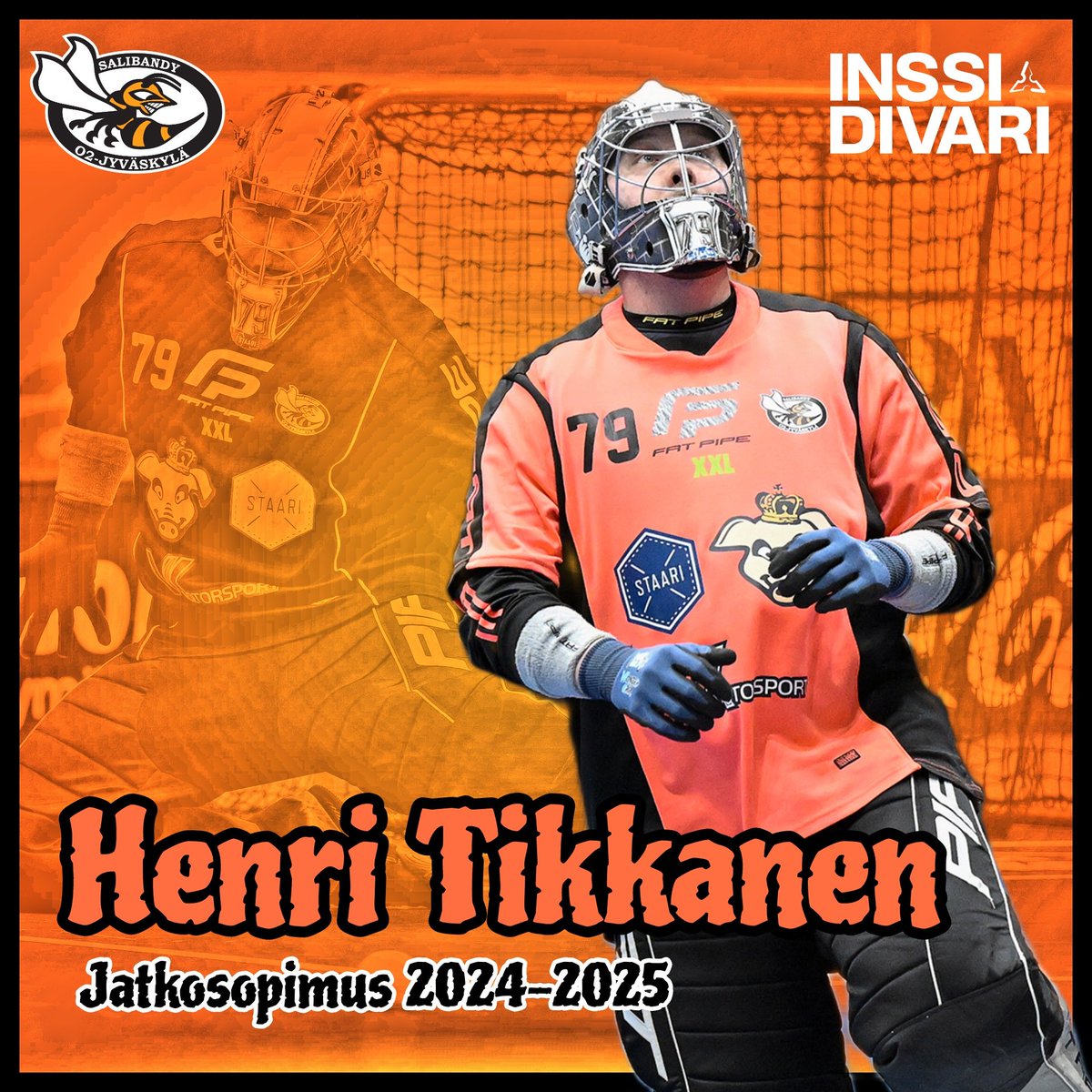 O2JKL's tweet image. HENRI TIKKANEN - Jatkosopimus 2024-2025 🧡

Yhdettätoista kautta putkeen Amppareiden tolppien välissä jatkuu tuttu nimi 😍🔥

📸 Esa Jokinen

#o2jkl #salibandy #inssidivari @Salibandyfi @paakallofi @inssidivari