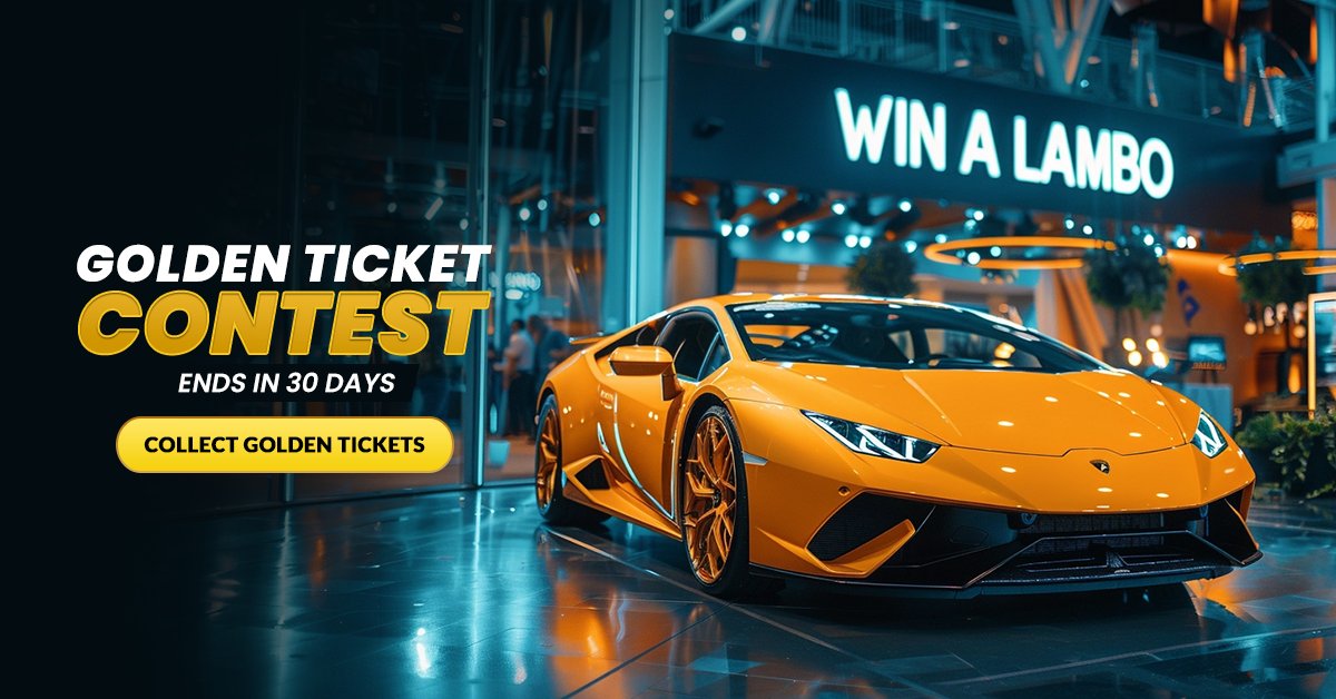 freebitco's tweet photo. 🌟Only 30 Days Left to Win a #Lamborghini!🌟

Time is running out to seize the golden opportunity with #FreeBitcoin and boost your chances of winning a Lamborghini! 

Here's how:

1. Wager and Win: Engage in Multiply BTC/Betting and earn 1 Golden Ticket for every 0.005 BTC wagered. The more you wager, the more tickets you collect.
2. Buy Golden Ticket: Don't want to wait? Purchase Golden Tickets directly for 0.00025 BTC each.
3. Wheel of Fortune: Receive a Free Spin for the Wheel of Fortune with every promotional email from FreeBitcoin.

🔒 Exclusive Premium Member Benefits: As a Premium Member, enjoy up to 16 Free Spins daily! Spin your way to success and win up to 50 Free Golden Tickets.