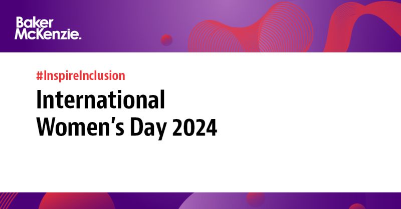 BakerMcGER's tweet photo. #InternationalWomensDay: We celebrate the women who inspire us with their courage, creativity, and leadership. At @bakermckenzie, we stand united in our commitment to the ongoing pursuit of #genderequity #genderequality #InternationalWomensDay2024 https://t.co/Wa0hzjdks4