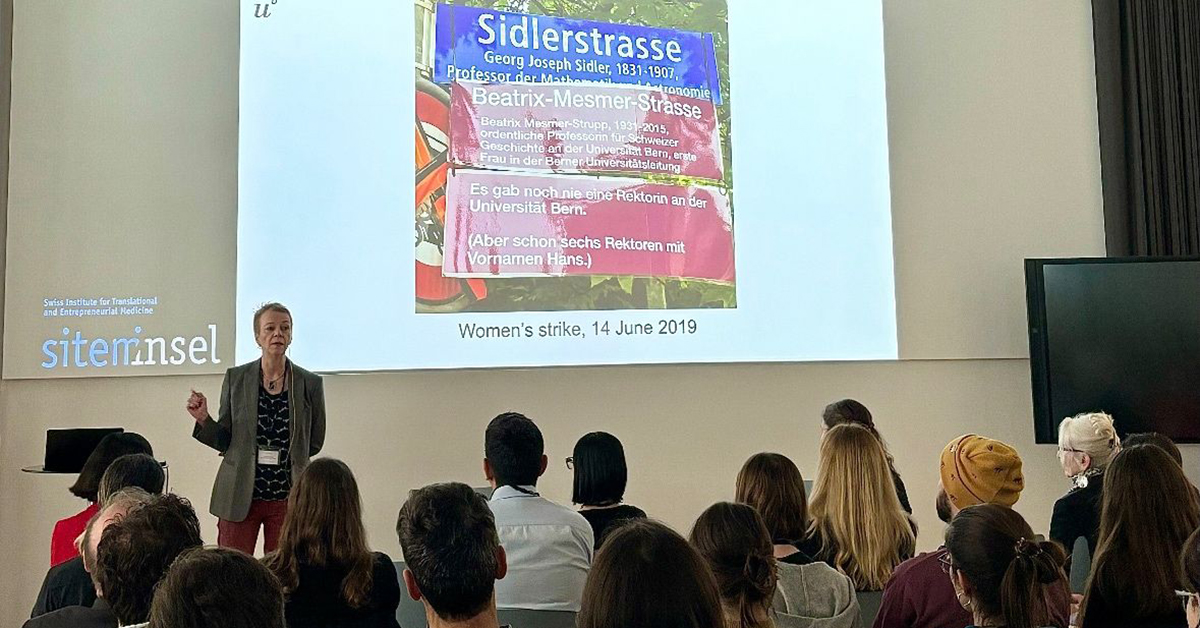 Monika Kugemann (@mkugemann) on Twitter photo Great opening yesterday by Virginia Richter, soon (1st female) Rector of the <a href="/unibern/">Universität Bern</a>, to our event against #bias in #academia, #AI and #medicine: Women should be assertive and dare to apply for leadership roles. But the system and society also need to change. @via_richter Great opening yesterday by Virginia Richter, soon (1st female) Rector of the <a href="/unibern/">Universität Bern</a>, to our event against #bias in #academia, #AI and #medicine: Women should be assertive and dare to apply for leadership roles. But the system and society also need to change. @via_richter