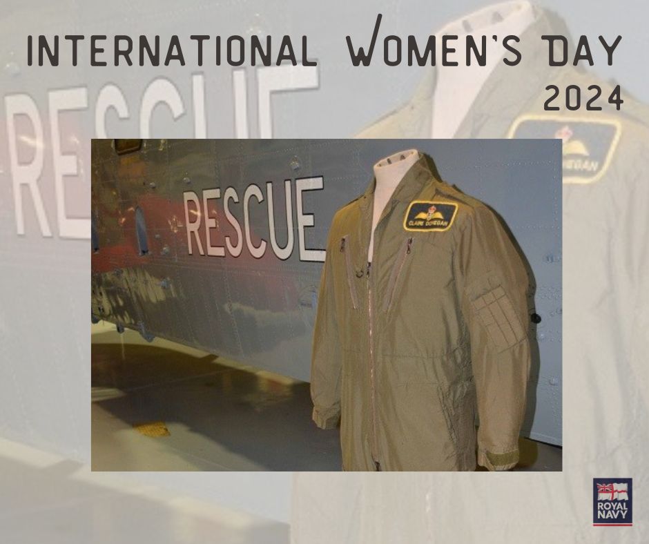 #InternationalWomensDay - Women from the Royal Navy's History Clare Donegan In 1998 Lieutenant Claire Donegan became the first female pilot in the Royal Navy. In 2003 she received the Prince Philip Helicopter Rescue Award for outstanding devotion to duty during a rescue mission