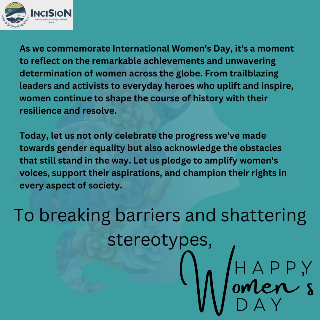 InciSioN_UA's tweet photo. Here's to the women who pave paths, shatter ceilings, and rewrite narratives. Today, we celebrate the strength, resilience, and boundless potential of women everywhere. Here's to us, may we continue to rise, thrive, and inspire.💛

#incisionukraine #internationalwomensday https://t.co/eL19QuaX7e