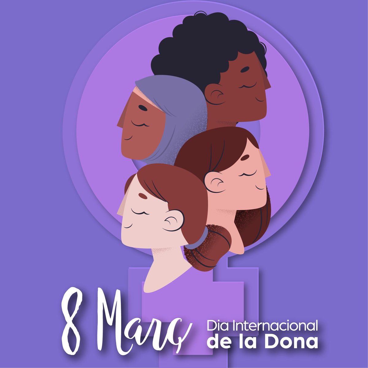 Feliç Dia Internacional de la Dona!💜 El 8M s'ha convertit en un símbol per a les dones de tot el món. Des de @SCReuma seguim reivindicant millores en condicions de treball, de vida i de drets polítics per assolir, per fi, la igualtat d'oportunitats💪🏼 #8M #InternationalWomenDay