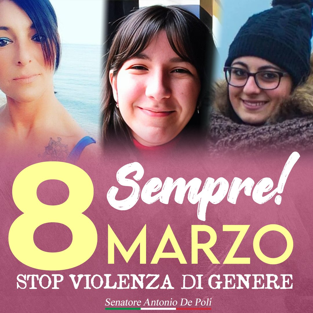 #8marzo sia tutti i giorni. Soprattutto per FARE RUMORE contro la #violenzadigenere. Sara, Giulia, Vanessa e tante altre storie di donne non possono essere dimenticate. Non è il momento di fare sconti alla cultura maschilista e retrograda che si annida nella nostra società