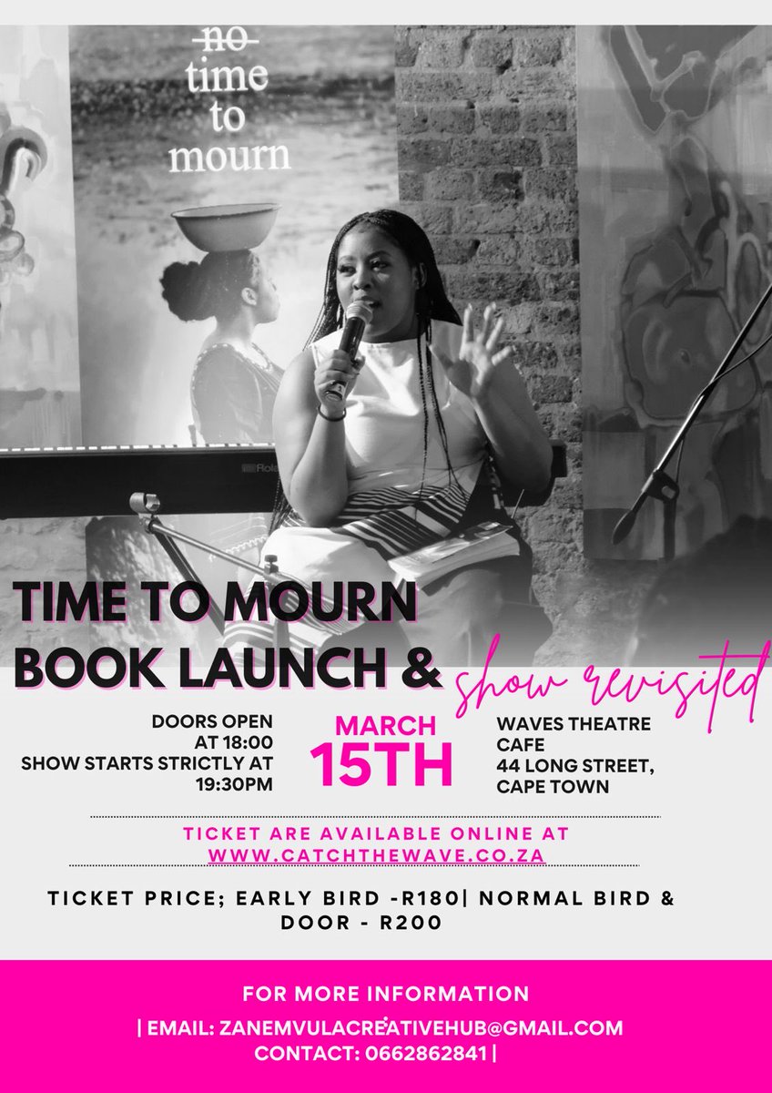 ThandiweNqanda's tweet photo. ANNOUNCEMENT🥳

EARLY BIRD TICKETS ARE SOLD OUT.
NORMAL BIRD TICKETS ARE STILL AVAILABLE AND LIMITED.
get yours today: https://t.co/FdmCWuVVFK
#timetomourn #fillupthewave #timetoheal #timetolove https://t.co/TjBOfL2TJf