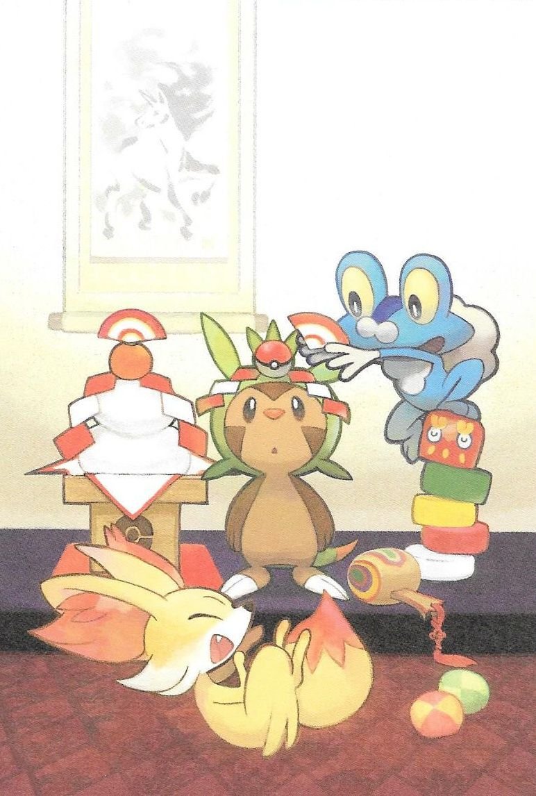 kalosarchive's tweet image. — limited edition postcard artwork from the pokemon center