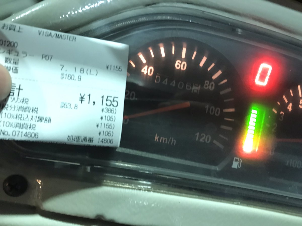 QTech40168924's tweet photo. 走行距離:202.1km
給油:7.18L
燃費:28.1km/l
ガタガタゴーで元気です
#APトライク
#燃費
#pe22 https://t.co/VjSh3nxT0Q