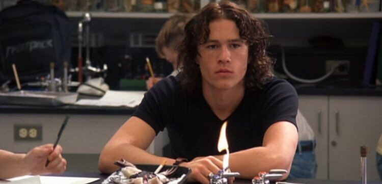 TheCinesthetic's tweet photo. Heath Ledger in 10 Things I Hate About You (1999) https://t.co/qxH3c5fOFJ