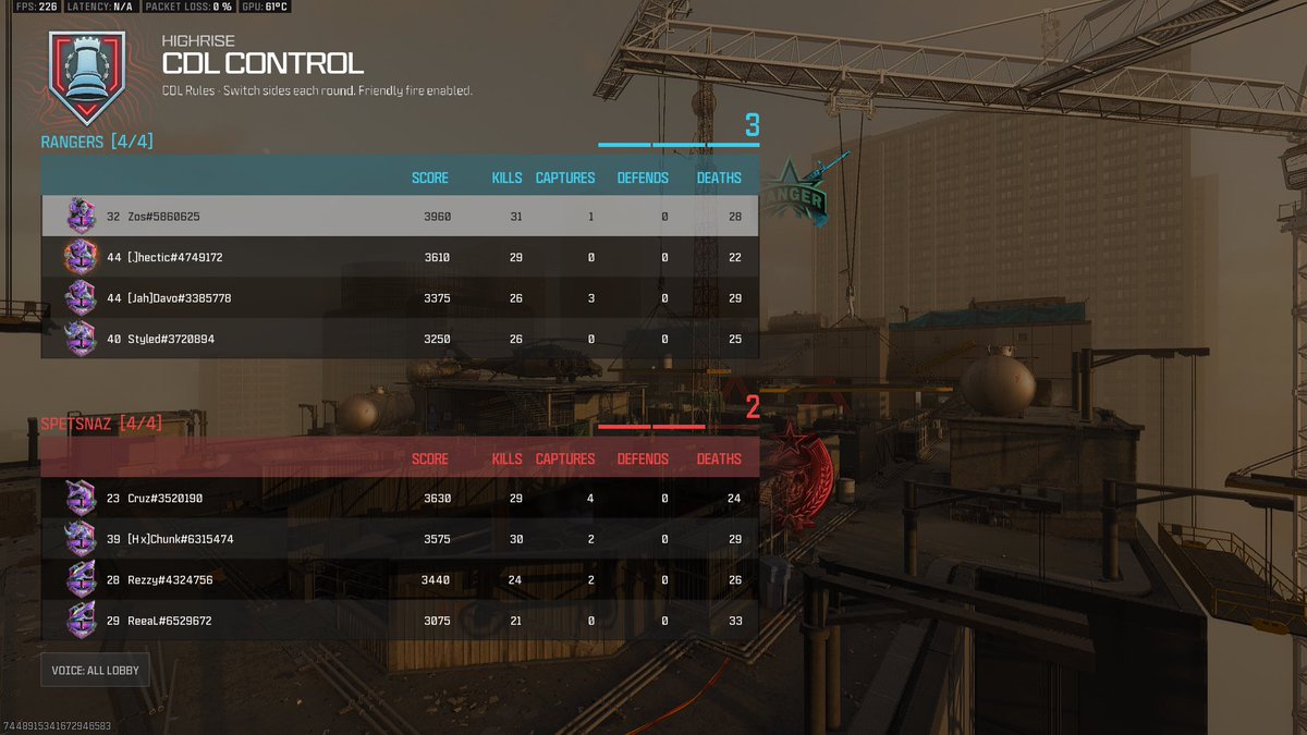 Decent scrim last night @Davo_COD