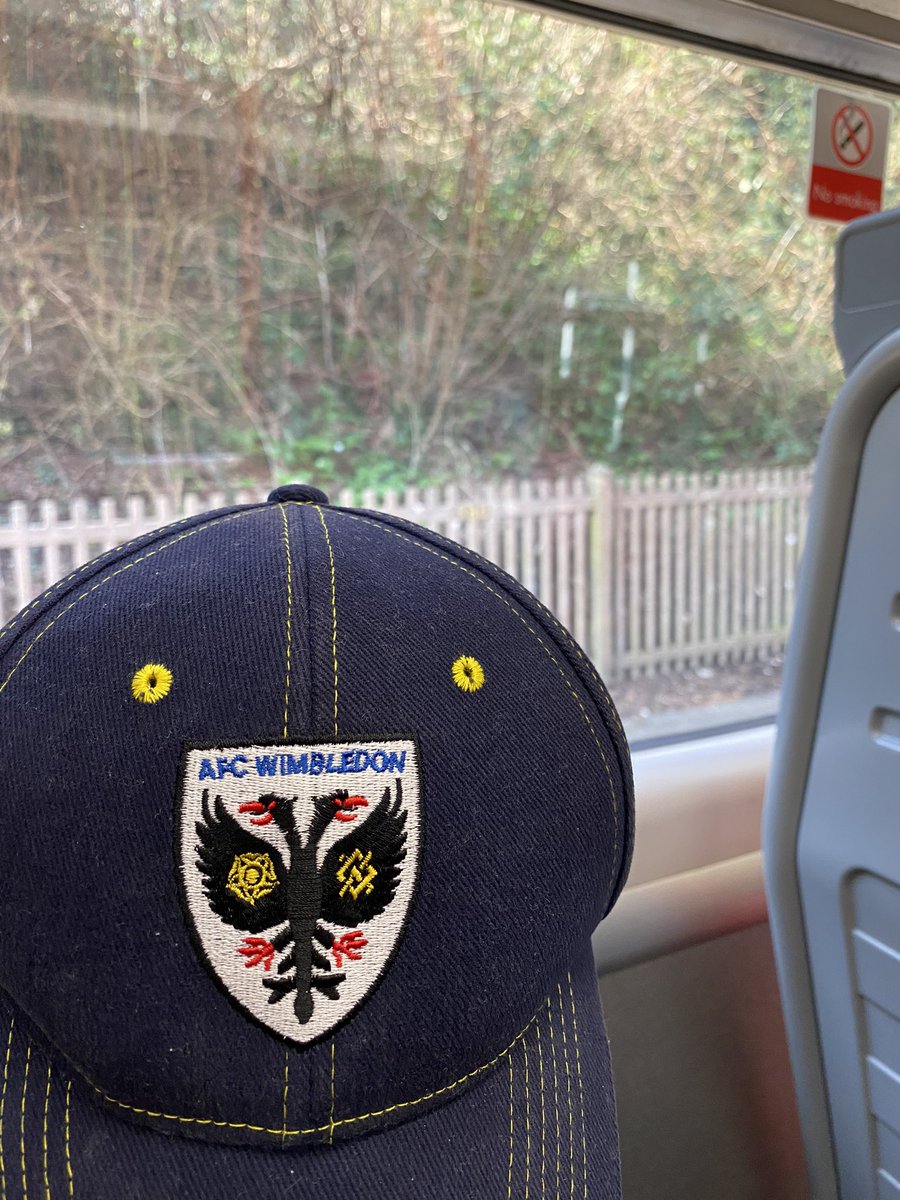 Advance party on my way to Notts… COYD !  <a href="/AFCWimbledon/">AFC Wimbledon</a>