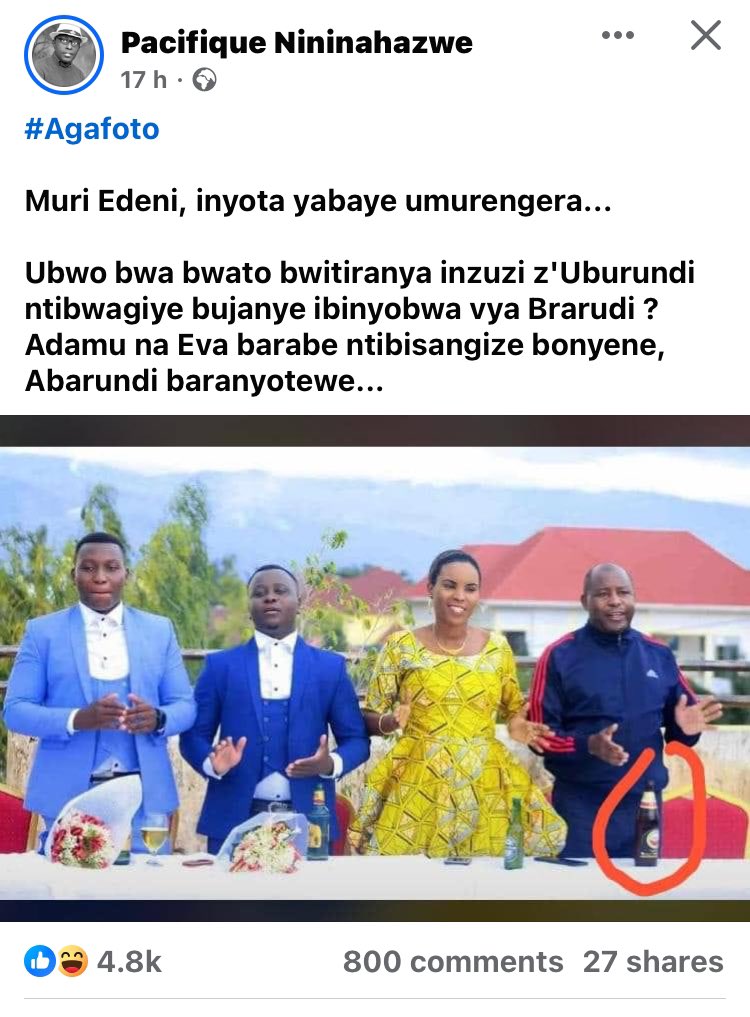 niyogilbert1's tweet photo. #Agafoto ! Inkuru y’inyota yo muri "Edeni " ⤵️
➡️ @pnininahazwe ⤵️ #Burundi https://t.co/G5MqFWnDnx