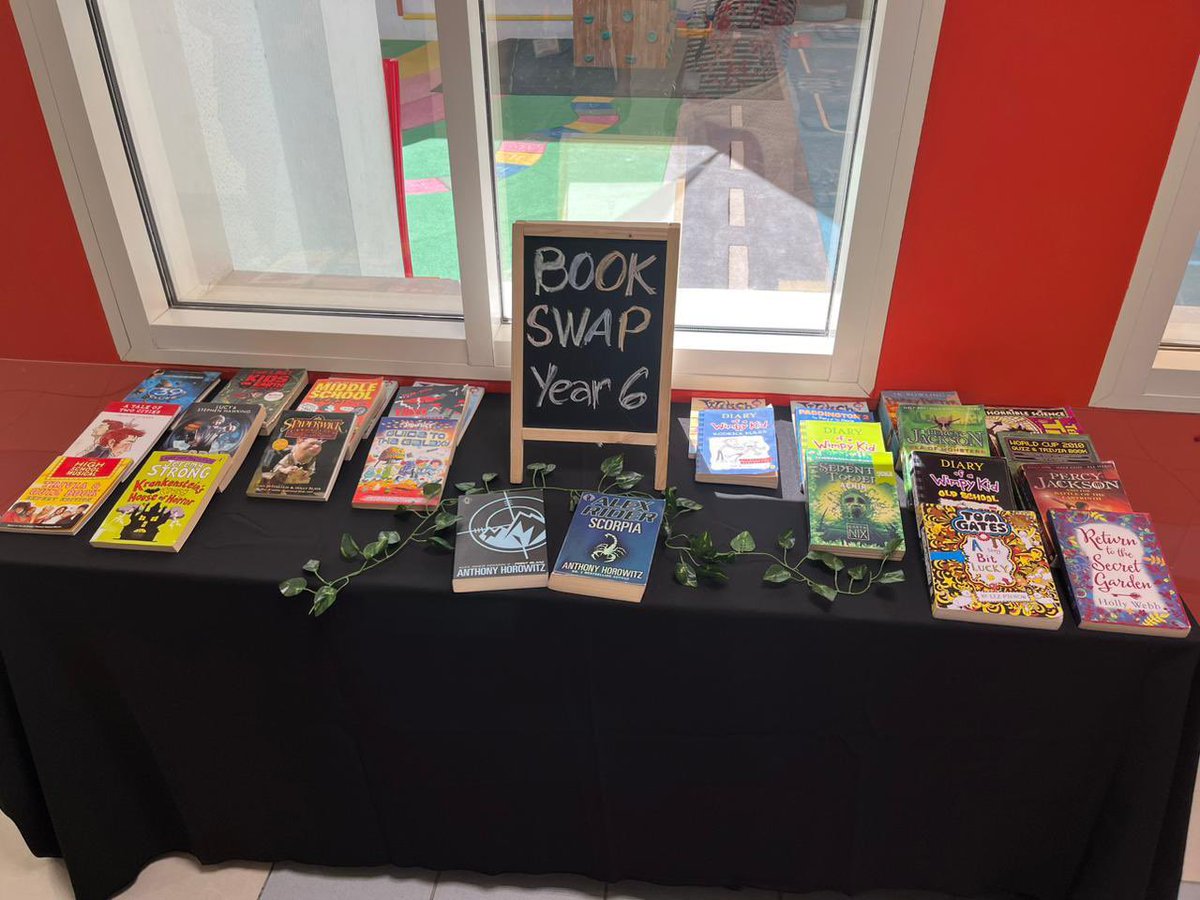 Miss_V_P's tweet photo. What a magnificent week, driven by a magnificent team so the children could have a magnificent time! Masked Readers, Book Swap, Decorate a Vegetable, Decorate a Door, World Book Day dress up and colour run … phew! https://t.co/A409YbTo6r