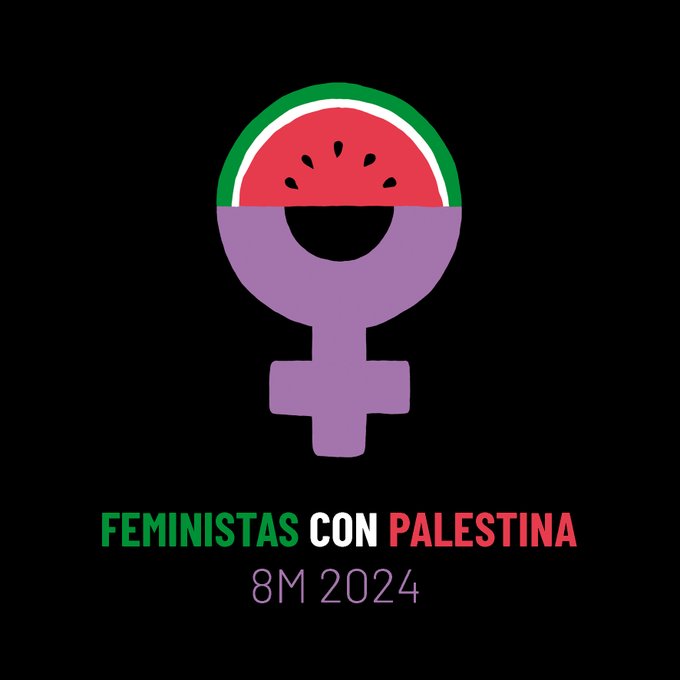 <a href="/EmmaGasco/">Emma Gascó</a> hoy  #8M2024  👇
🟣Con las mujeres palestinas en la cabeza 🟣

#SeAcabó 
#PalestinaLibre 
#FeministasConPalestina