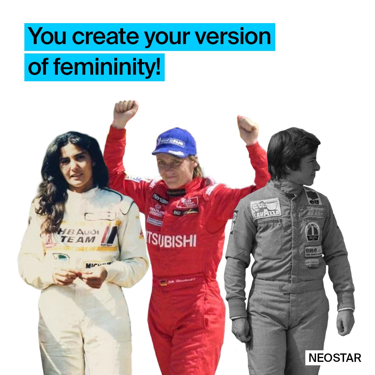 NeostarC's tweet image. We’ve decided to draw attention to the achievements of women in motorsport!
Through their accomplishments, women in racing have contributed to 𝐝𝐢𝐯𝐞𝐫𝐬𝐢𝐭𝐲 𝐚𝐧𝐝 𝐢𝐧𝐬𝐩𝐢𝐫𝐞𝐝 𝐟𝐮𝐭𝐮𝐫𝐞 𝐠𝐞𝐧𝐞𝐫𝐚𝐭𝐢𝐨𝐧𝐬 𝐨𝐟 𝐟𝐞𝐦𝐚𝐥𝐞 𝐝𝐫𝐢𝐯𝐞𝐫𝐬.
Happy Women’s Day! 💐