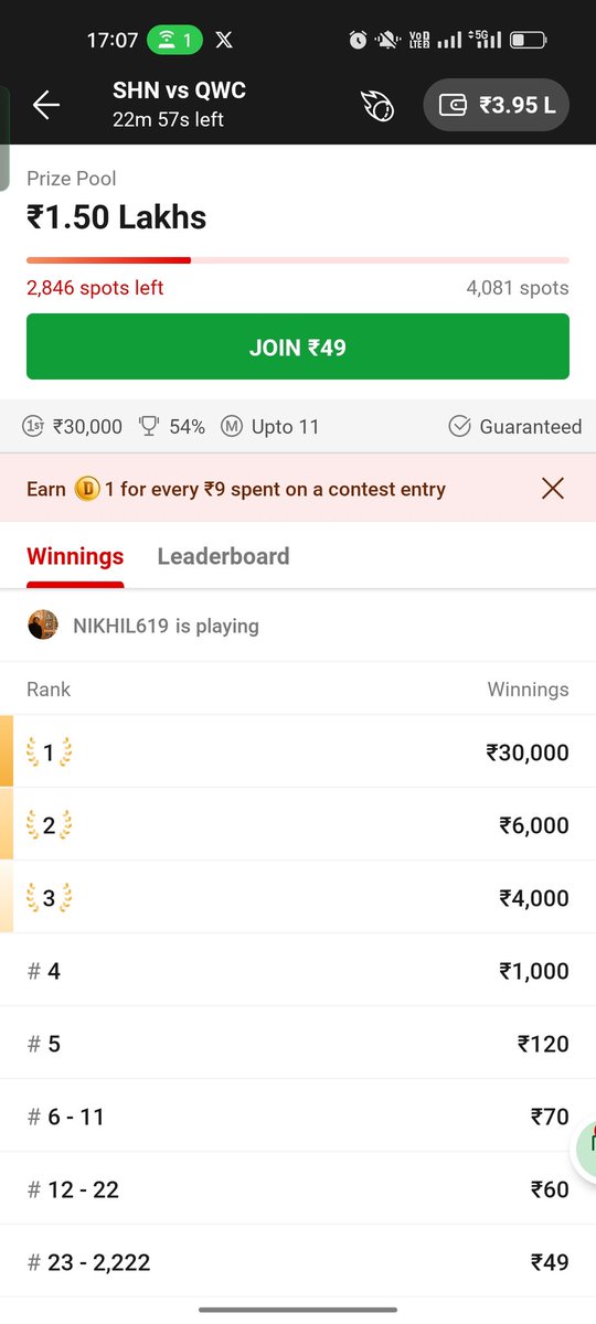 ManpalSuthar1's tweet image. When such a winning distribution has to be maintained, then there is a need to ask another winner.

@Dream11