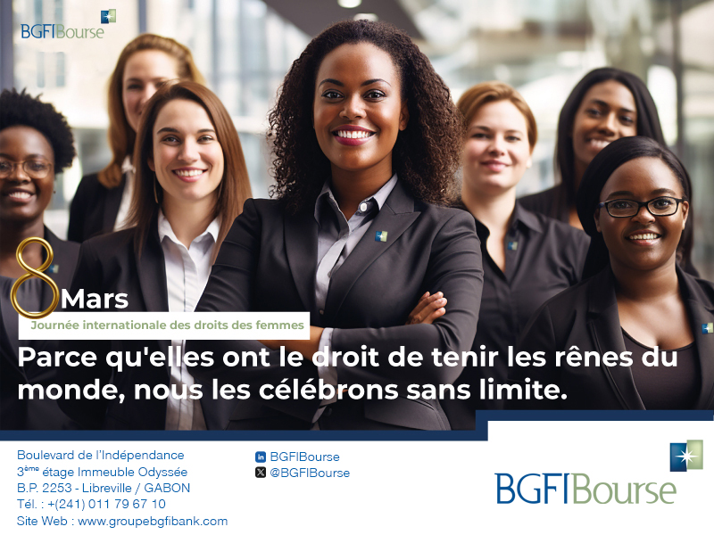 BgfiBourse's tweet photo. En ce jour spécial où la #FEMME est mise à l’honneur, joignez – vous à nous pour célèbre les FEMMES Fortes, Entreprenantes et Engagées
#JourneeDesFemmes #8Mars https://t.co/sEiizEgBqI
