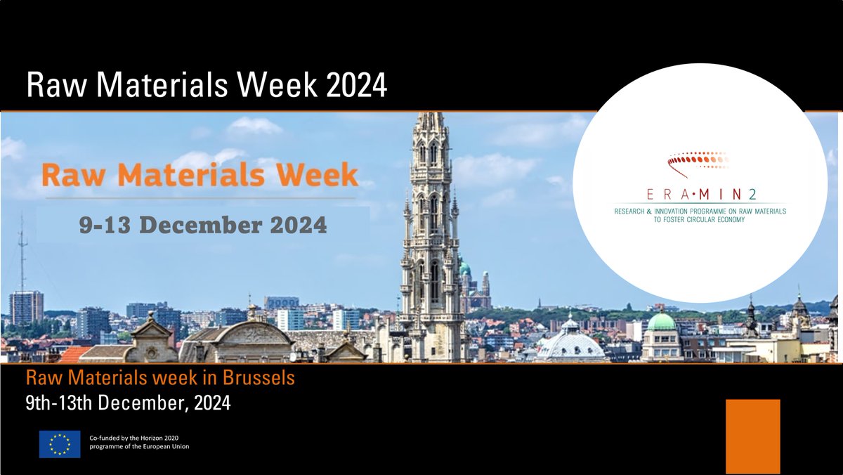 📅 Save the date! Raw Materials Week will take place in Brussels from 9th to 13th of December 2024. For more info, click in the following link: single-market-economy.ec.europa.eu/sectors/raw-ma…