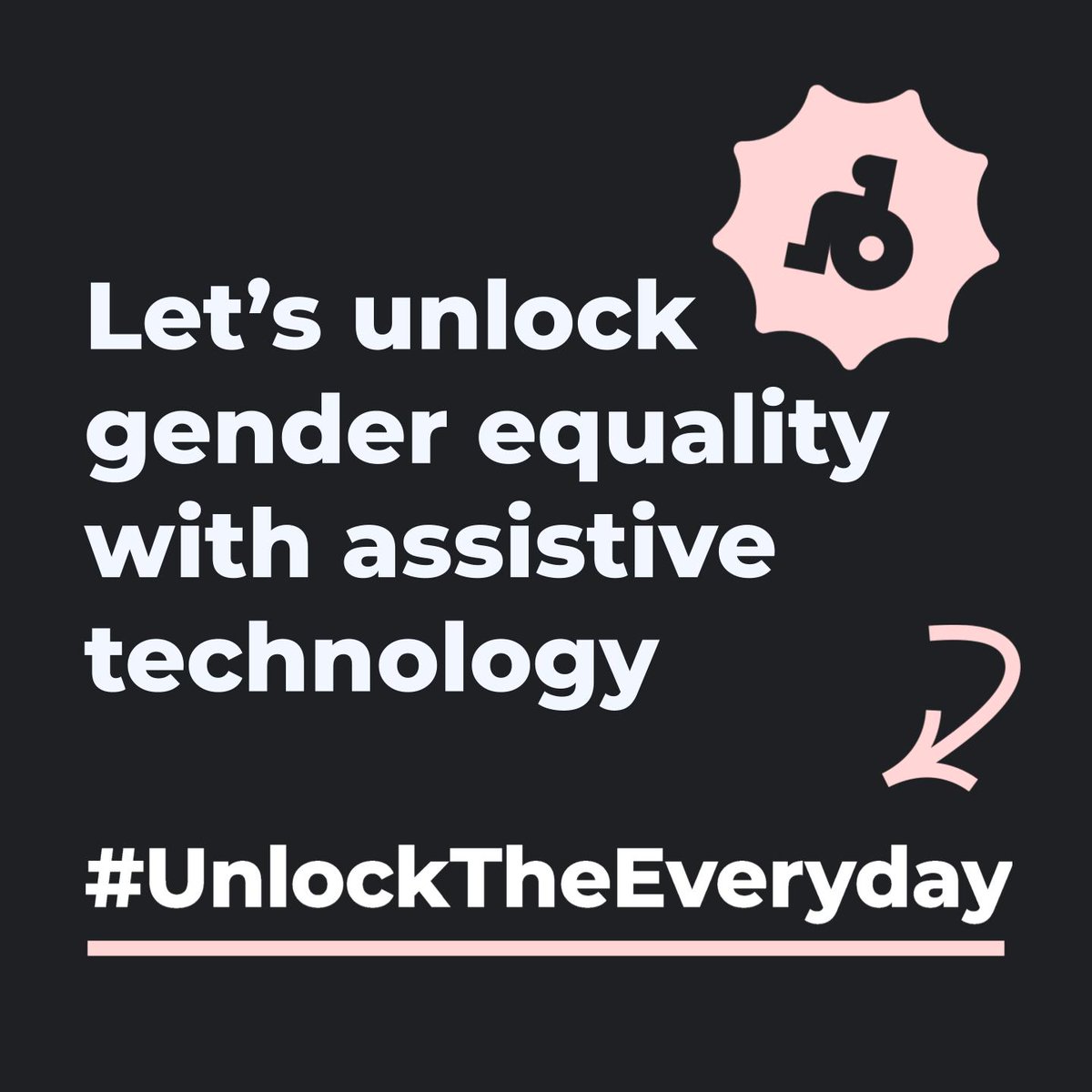 We’re committed to a world where everyone (incl. all women & girls) who needs #AssistiveTechnology can access it 💜♀️ Join our cause & help us #UnlockTheEveryday to ensure that no woman or girl is left behind in the quest for accessible AT #IWD2024 #InvestInWomen #GenderEquality