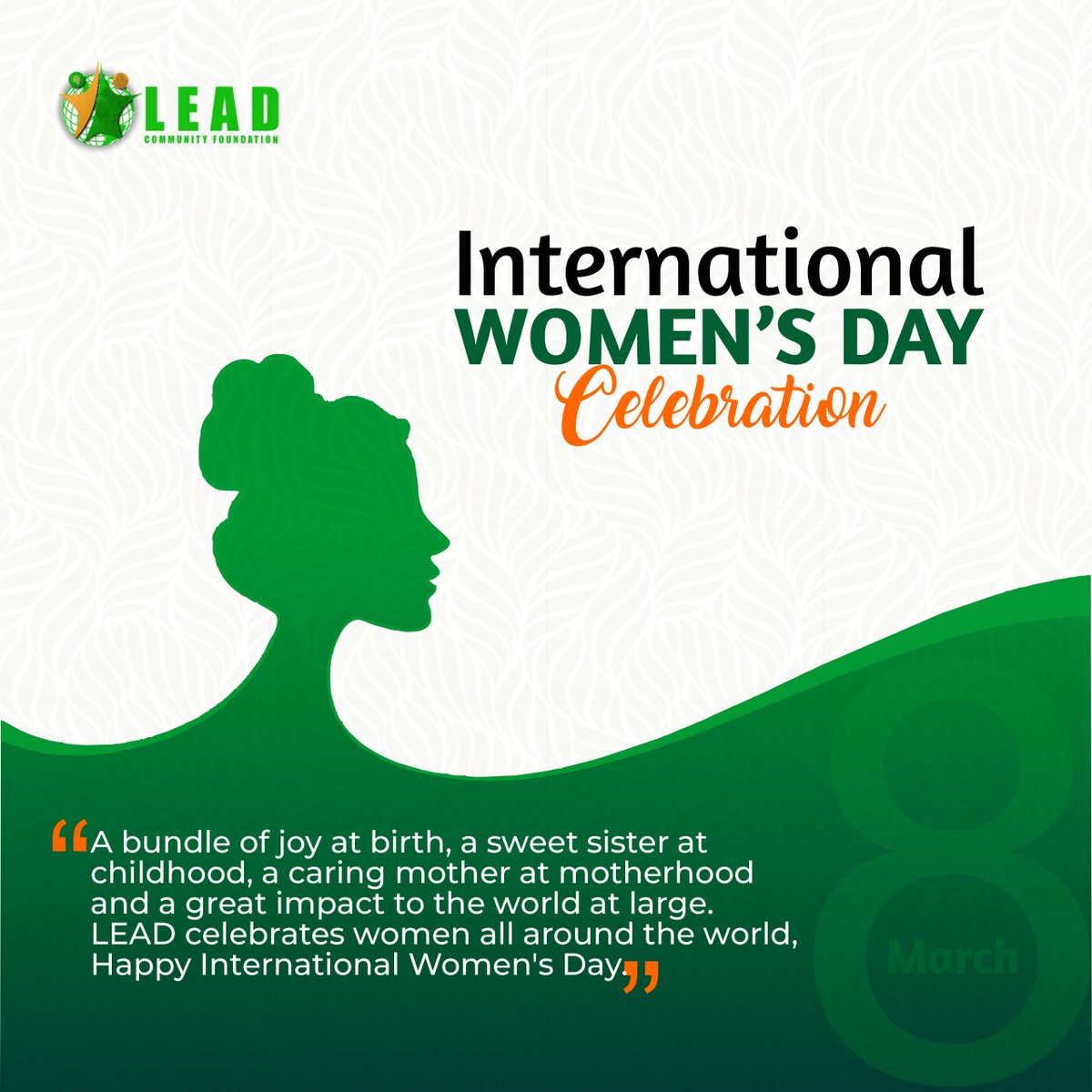 Cheers to every woman out there making the world amazing and beautiful.

Happy International Women's Day

LEAD cares

#WomenMatters #mentalhealthmatters