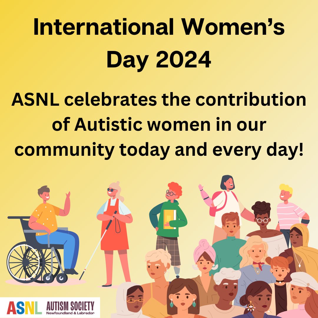 Happy International Women's Day! Today and every day, we celebrate the incredible contributions of Autistic women. Thank you to all self-advocates and activists who educate and champion for acceptance. #EmbraceEquity #AutisticWomen #InternationalWomensDay2024 #Autism'