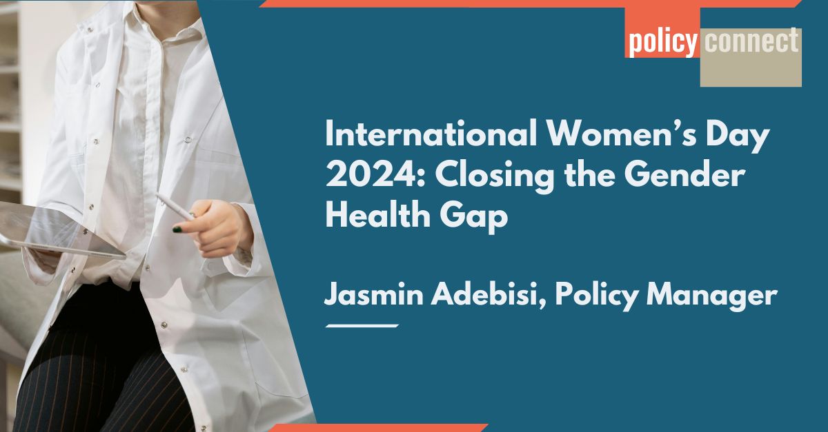 On #IWD2024, Health Policy Manager, @JasminAdebisi, reflects on the need to develop a holistic approach to #WomensHealthcare that closes the #GenderHealthGap and builds a more equitable healthcare system. Read Jasmin’s article here: policyconnect.org.uk/blog/advancing…