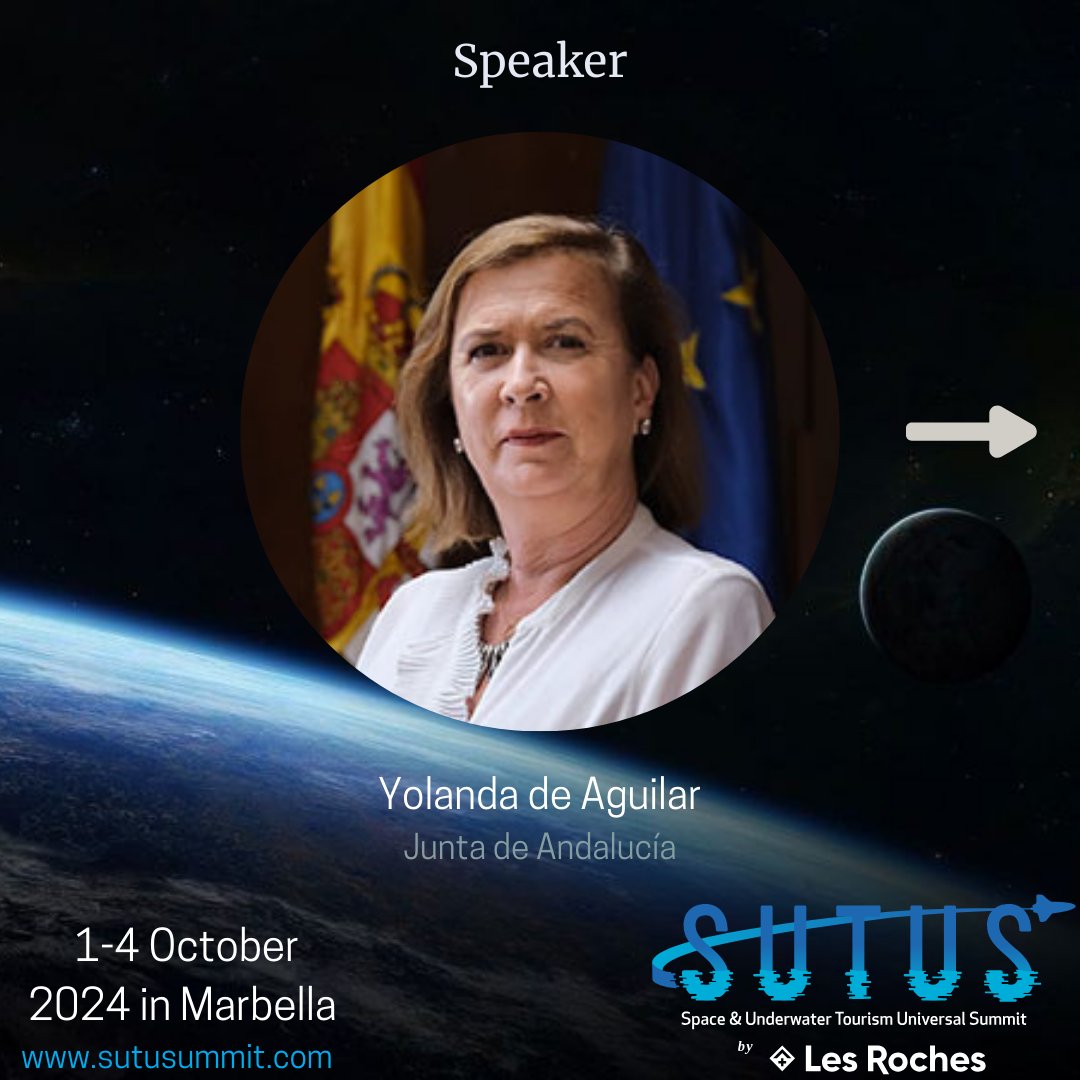 SUTUSummit's tweet photo. 💜 𝐇𝐚𝐩𝐩𝐲 𝐖𝐨𝐦𝐞𝐧'𝐬 𝐃𝐚𝐲!

👩🏻‍🚀 The great  women experts in space and underwater tourism meet every year at #SUTUSbyLesRoches. October 1-4, 2024!

👩🏻‍🚀 @YolandaDAguilar (@AndaluciaJunta)

👩🏻‍🚀 Belén Pérez-Gascón (@vivecostadelsol)

👩🏻‍🚀 Ana María Mestre (#ParlamentodeAndalucía) https://t.co/CMDLIfPfrh