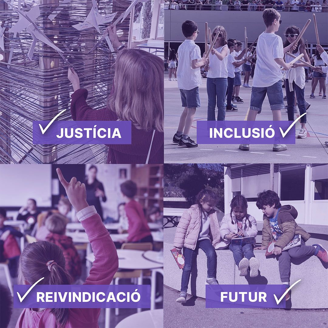 FCollserola's tweet photo. A les escoles tenim molt clar què reivindiquem el 8 de març i dia a dia treballem per a fomentar la igualtat de gènere i d’oportunitats de tot el nostre alumnat.
I per a tu, què és? 
#CreantEscola
#DiaInternacionadelesDones #8M #DiaDones #dones #igualtat #educació #culturaivalors https://t.co/jWQhKuU4Ge