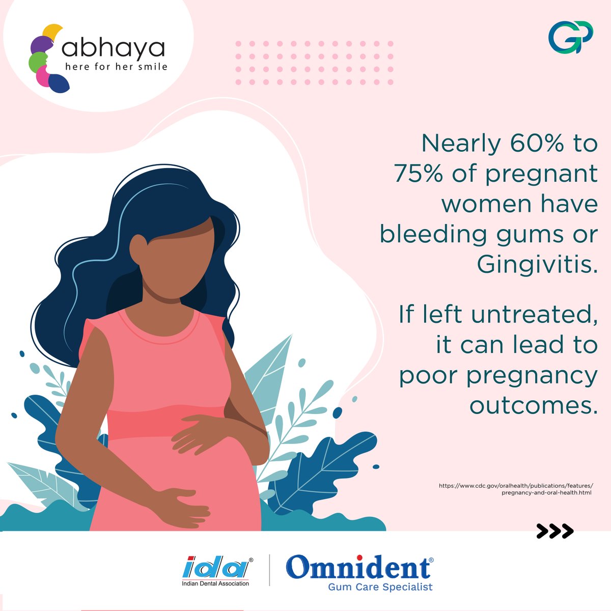 Up to 3 out of 4 pregnant women may have gingivitis, an early stage of periodontal disease. The symptoms are red, swollen, and bleeding gums that may be aggravated by changing hormones. 

#healthysmilesmatter #grouppharma #OralHealthAwareness