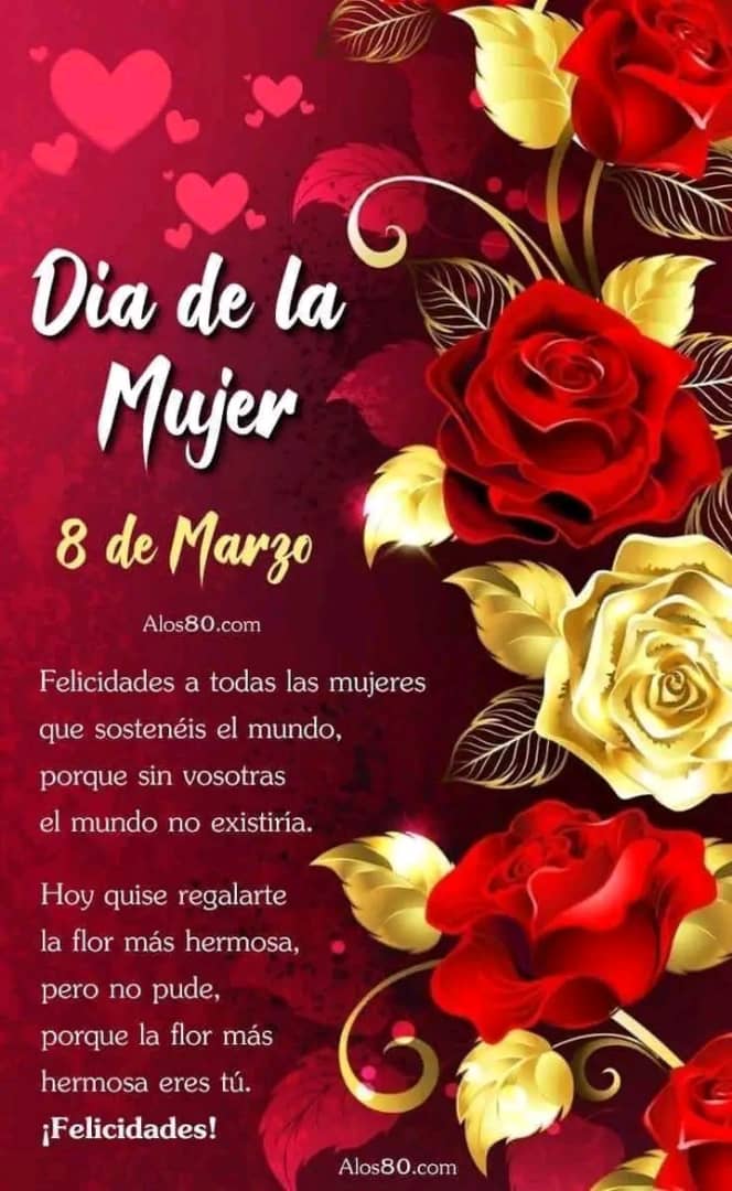 Feliz día para todas las mujeres maravillosas de este país, trabajadoras, exelentes madres,un cálido abrazo de nuestro IPU Emma Rosa.<a href="/ricardo_quiala/">Lic. Ricardo Quiala Torres</a> <a href="/dpestgo/">DGE Santiago de Cuba</a> <a href="/dme_mella/">dge mella</a>