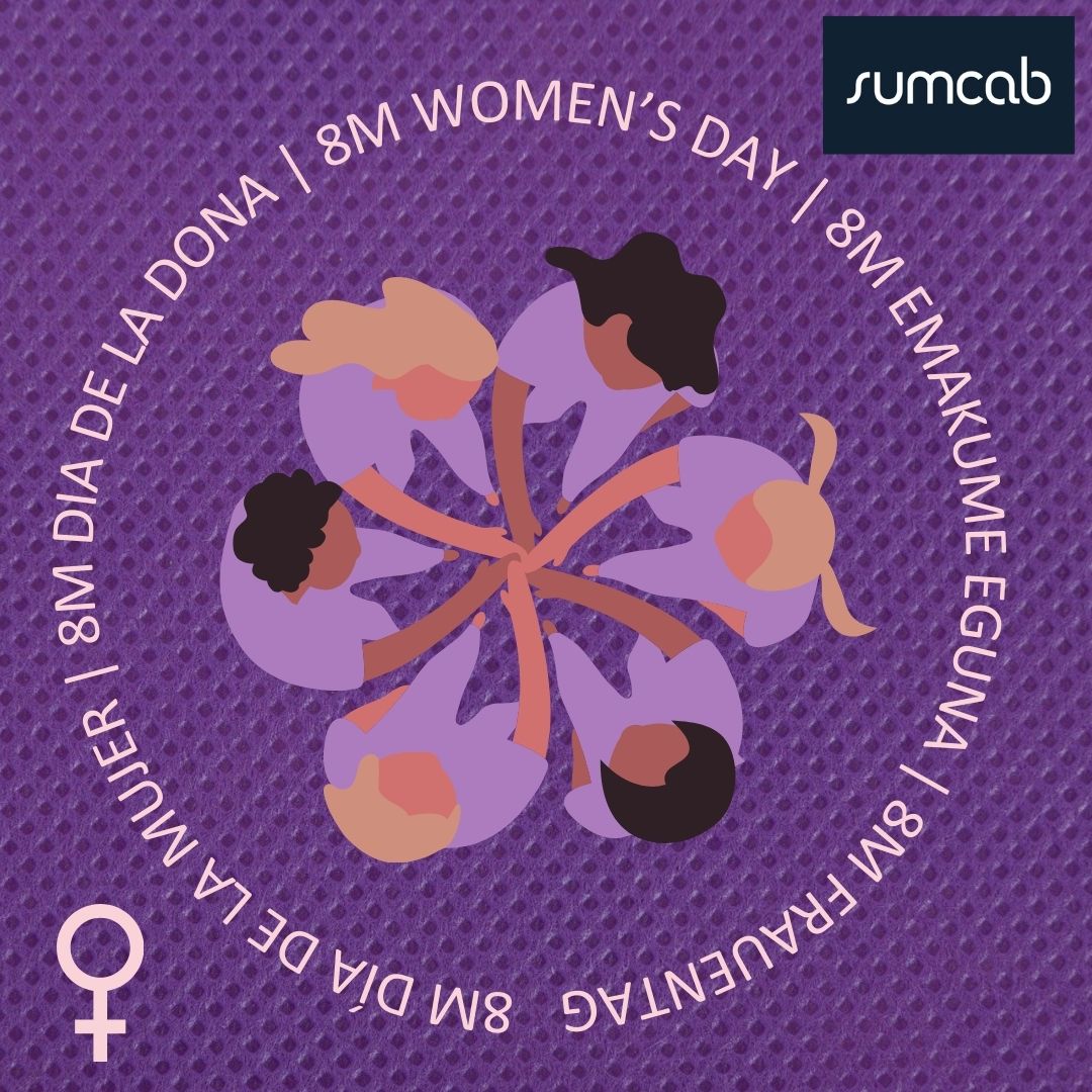 Desde Sumcab nos sumamos a la celebración del Día Internacional de la mujer y nos comprometemos a seguir avanzando hacia una sociedad sin brechas de género y más igualitaria 🙌. #8deMarzo #DíaInternacionalDeLaMujer