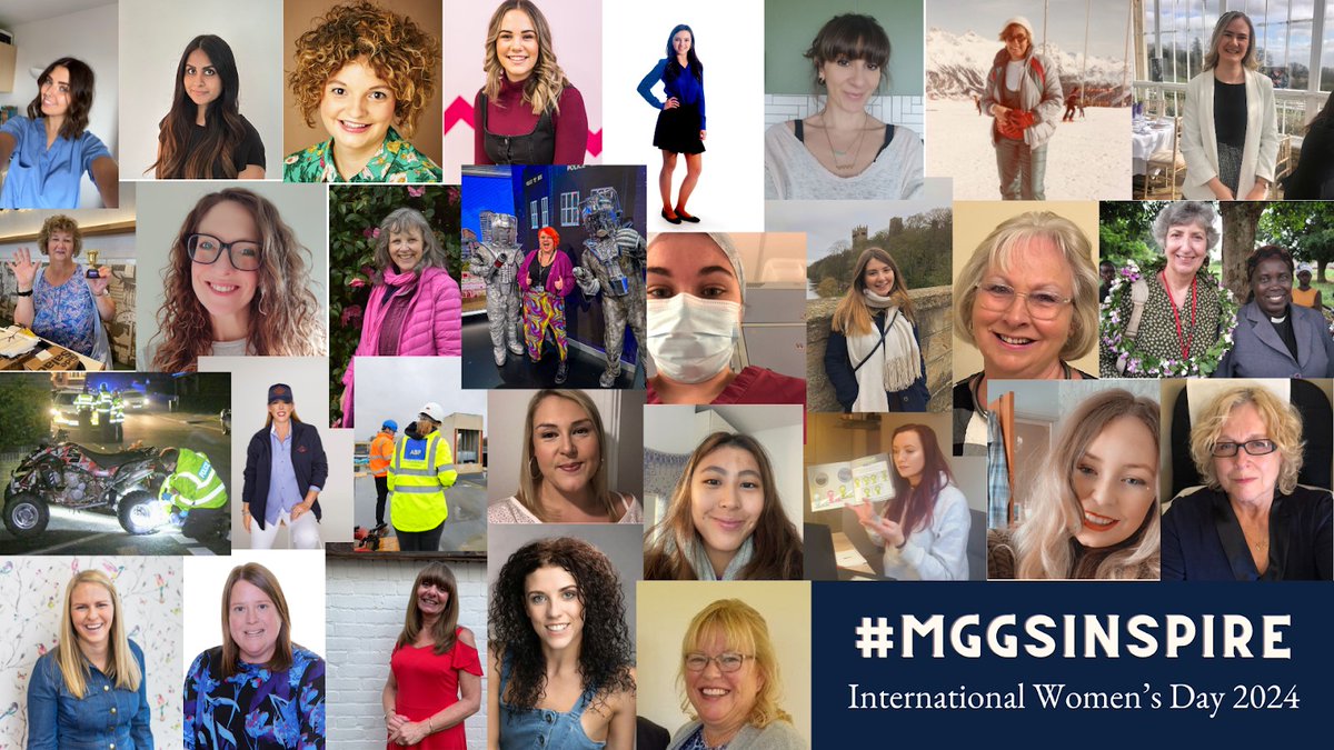 International Women’s Day 2024 #MGGSInspire @MGGS_ Win an MGGS goodie bag by looking for #MGGSInspire Posters featuring former MGGS Students with their current job title and/or a fact about themselves! #InternationalWomensDay