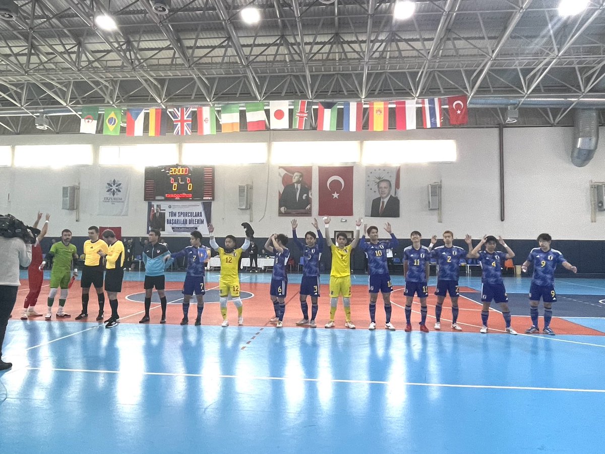 JDFA_official's tweet photo. 第20回冬季デフリンピック競技大会デフフットサル男子日本代表準々決勝のトルコ戦は、延長戦の末3-1で勝利しました！
応援ありがとうございました！

＜準々決勝＞
日本 ３-１ トルコ
得点者：土屋２点、野寺1点

https://t.co/CZlOhQP2KK https://t.co/OlKAtlZ211